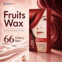 Welcos Fruits Wax Hair Color Pearl (66 Cherry Red) - 120gm